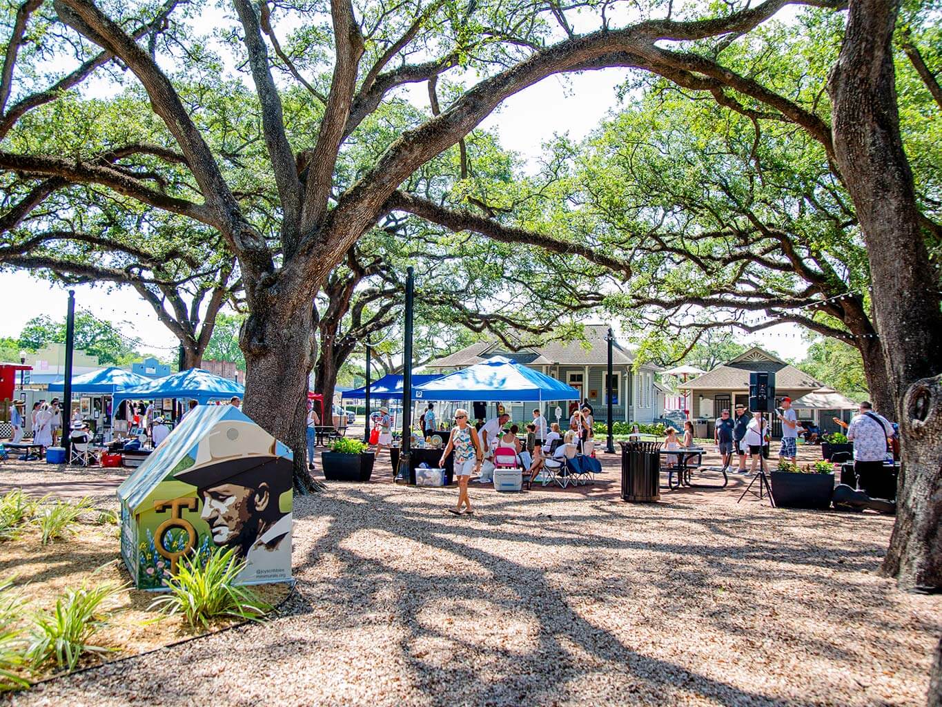 An outdoor fair near Bay Area Houston