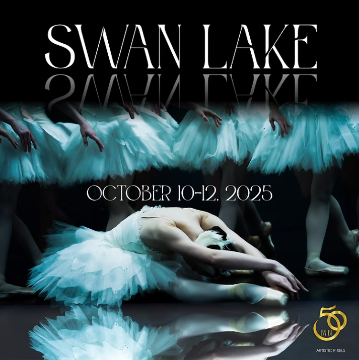 Ballet dancers performing Swan Lake by Bay Area Houston Ballet & Theatre.